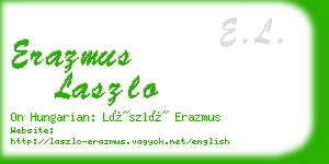 erazmus laszlo business card